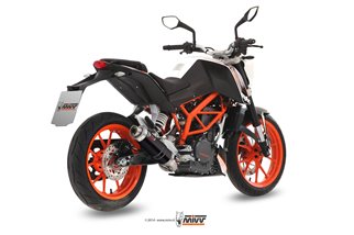 Sistema di scarico Completo KT.012.LXB Mivv Gp Inox Nero Ktm 390 Duke 2013 - 2016