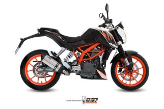 Komplette Auspuffanlage 1 in 1 Escape Mivv Suono Edelstahl Ktm 390 Duke 2013 - 2016