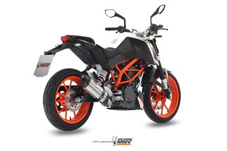 Komplette Auspuffanlage 1 in 1 Escape Mivv Suono Edelstahl Ktm 390 Duke 2013 - 2016