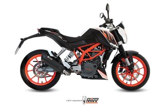 Système Complet 1 En 1 Echappement Mivv Suono Noir Noir Inox Ktm 390 Duke 2013 - 2016