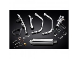 Sistema di scarico completo per Honda Cbr500R Cb500F Cb500X 13-15 320mm Stainless Tri-Ovale Bsau