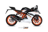 Système Complet 1 En 1 Echappement Mivv Suono Noir Noir Inox Ktm Rc 390 2014 - 2016