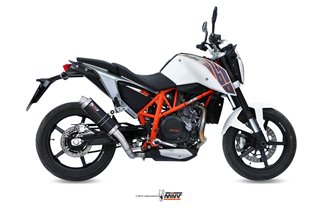 Schalldämpfer Escape Mivv Gp Schwarz Schwarz Edelstahl Ktm 690 Duke 2012 - 2018