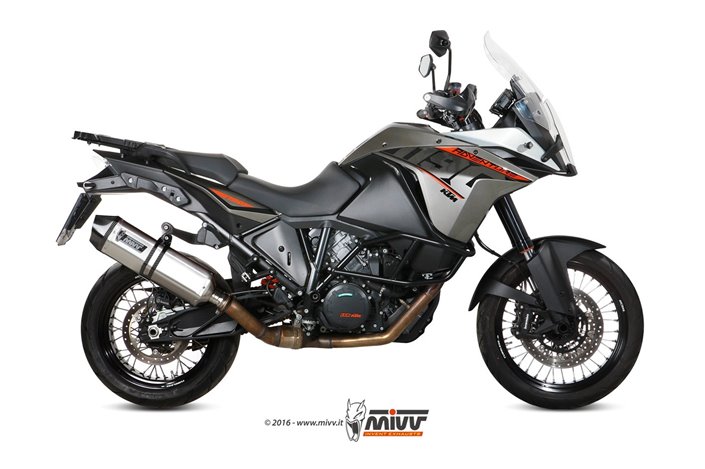 Schalldämpfer Escape Mivv Speed Edge Edelstahl Ktm 1190 Adventure 2013 - 2016