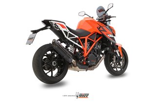 Silencer Exhaust Mivv Suono Black Black Stainless Steel Ktm 1290 Superduke 2014 -2016