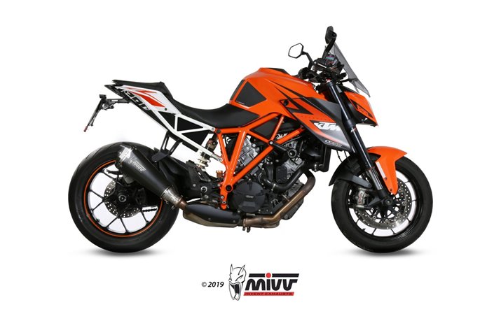 Schalldämpfer Escape Mivv Delta Race Schwarz Schwarz Edelstahl Ktm 1290 Superduke 2014 -2016