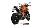 Silencer Exhaust Mivv Delta Race Black Black Stainless Steel Ktm 1290 Superduke 2014 -2016