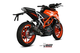 Schalldämpfer Escape Mivv Suono Schwarz Schwarz Edelstahl Ktm 390 Duke 2017 - 2020