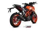 Schalldämpfer Escape Mivv Suono Schwarz Schwarz Edelstahl Ktm 390 Duke 2017 - 2020