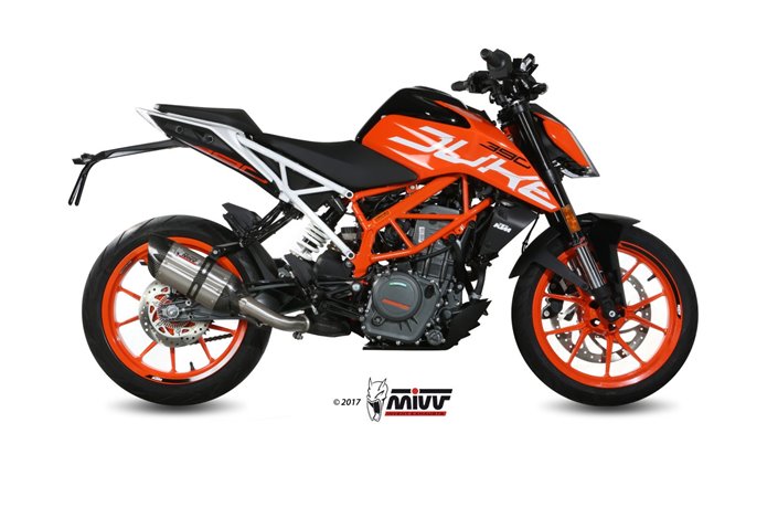 Schalldämpfer Escape Mivv Suono Edelstahl Ktm 390 Duke 2017 - 2020