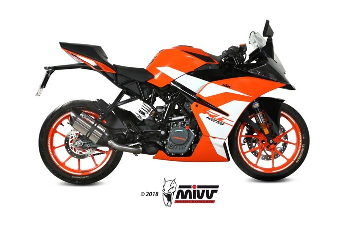 Silencieux Echappement Mivv Suono Inox Ktm Rc 125 2017 - 2020