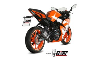 Schalldämpfer Escape Mivv Suono Edelstahl Ktm Rc 125 2017 - 2020