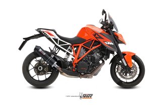 Silencieux Echappement Mivv Oval Carbone Avec Coupelle Carbone Ktm 1290 Superduke 2014 -2016