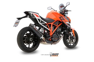 Silencieux Echappement Mivv Oval Carbone Avec Coupelle Carbone Ktm 1290 Superduke 2014 -2016