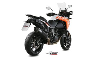 Silencieux Echappement Mivv Speed Edge Noir Noir Inox Ktm 1290 Super Adventure RST 2015 - 2020