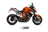 Silencieux Echappement Mivv Mk3 Noir Noir Inox Ktm 1290 Superduke 2014 -2016