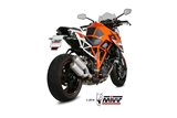 Schalldämpfers Escape Mivv Mk3 Edelstahl Ktm 1290 Superduke 2014 -2016