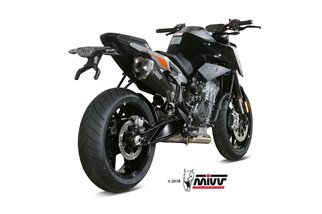 Schalldämpfer Escape Mivv Delta Race Schwarz Schwarz Edelstahl Ktm 790 Duke 2018 - 2020