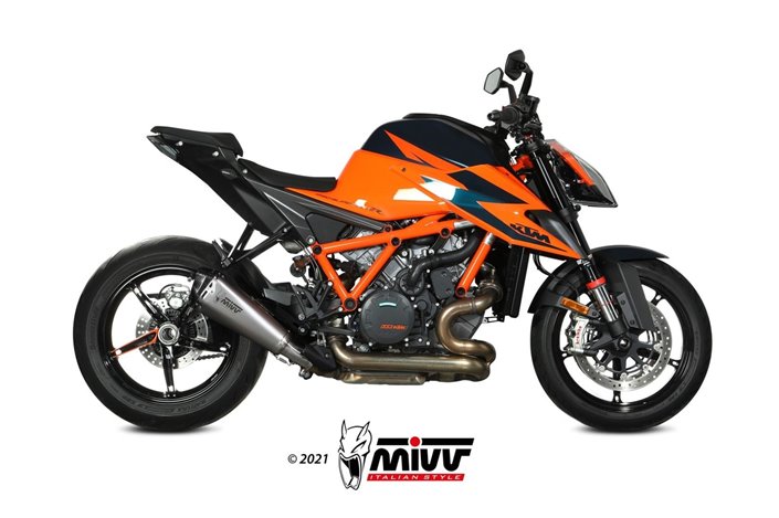 Silencieux Echappement Mivv Delta Race Inox Ktm 1290 Superduke 2020 - 2022