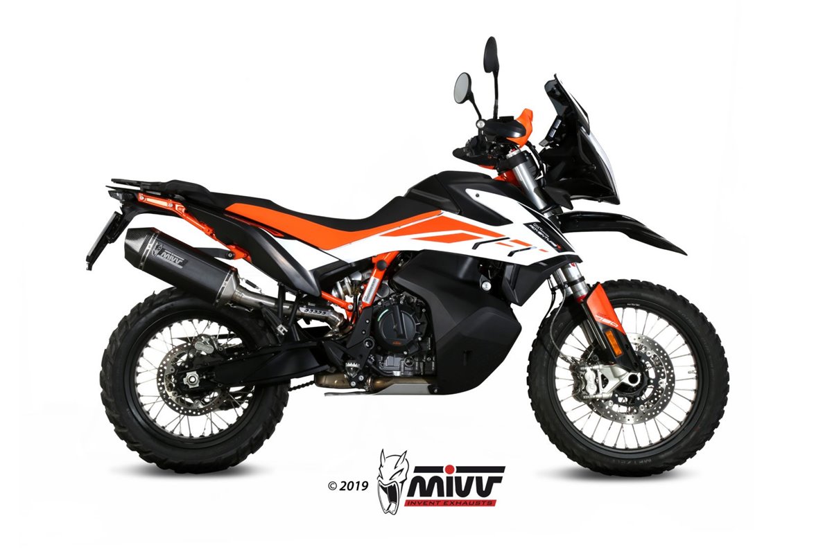 Schalldämpfer Escape Mivv Speed Edge Schwarz Schwarz Edelstahl Ktm 790 Adventure R 2019 - 2020