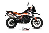 Silencieux Echappement Mivv Oval Titane Avec Coupelle Carbone Ktm 790 Adventure R 2019 - 2020