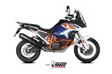 Schalldämpfer Escape Mivv Speed Edge Schwarz Schwarz Edelstahl Ktm 1290 Super Adventure RST 2021 - 2022