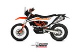 Sistema di scarico terminale KT.023.LNC Mivv OVAL TITANIO CON COPPA CARBONIO KTM 690 Enduro R 2021-2014