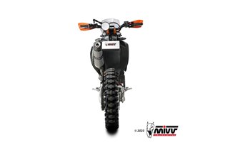 Sistema di scarico terminale KT.023.LNC Mivv OVAL TITANIO CON COPPA CARBONIO KTM 690 Enduro R 2021-2014