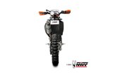 Sistema di scarico terminale KT.023.LNC Mivv OVAL TITANIO CON COPPA CARBONIO KTM 690 Enduro R 2021-2014