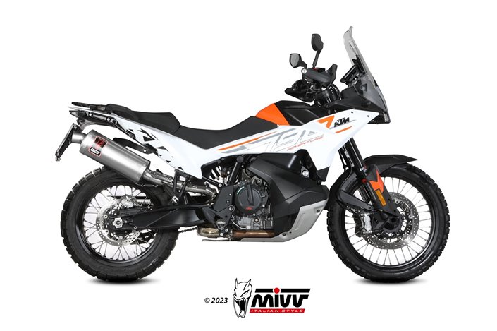 Sistema di Scarico Terminale KT.021.LEKX Mivv DAKAR INOX KTM 790 Adventure/R 2019-2020