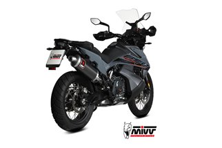 Sistema di Scarico Terminale KT.021.LEKB Mivv DAKAR INOX NERO KTM 890 Adventure/R 2020-2024