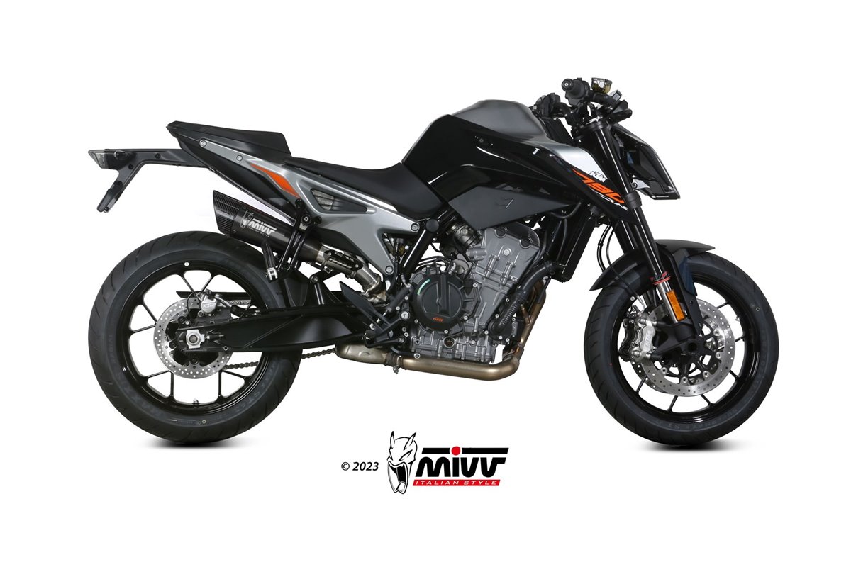 Sistema di Scarico terminale KT.020.LC5B Mivv X-M5 INOX NERO Ktm 790 Duke 2018-2020