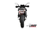 sistema di scarico terminale KT.021.LVC Mivv OVAL INOX NERO CON COPPA CARBONIO KTM 890 SMT 2023-24