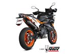 sistema di scarico terminale KT.021.LVC Mivv OVAL INOX NERO CON COPPA CARBONIO KTM 890 SMT 2023-24