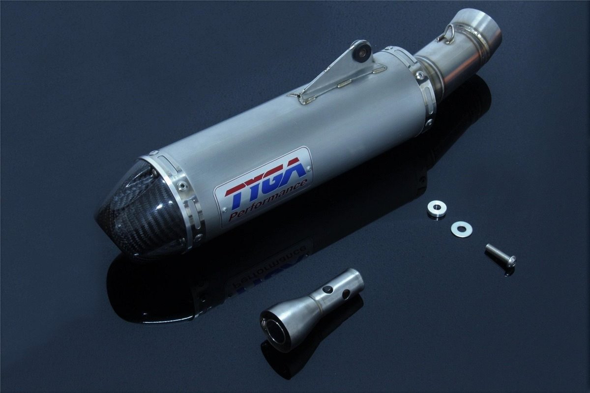 Silenziatore tondo inox, impianto (race) Tyga KTM RC 390