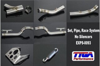 Set scarico senza collettore, impianto corsa senza silenziatori Tyga KTM RC 390