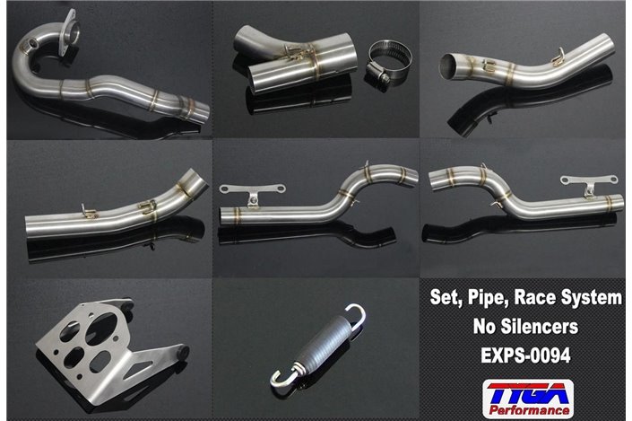 Set scarico con collettore, impianto corsa senza silenziatori Tyga KTM RC 390