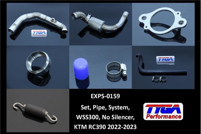 Set pipe full race system (sans silencieux) Tyga KTM RC390 2022-