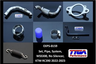 Set Pipe Full Race System (kein Schalldämpfer) Tyga KTM RC390 2022-