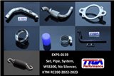 Set Pipe Full Race System (kein Schalldämpfer) Tyga KTM RC390 2022-