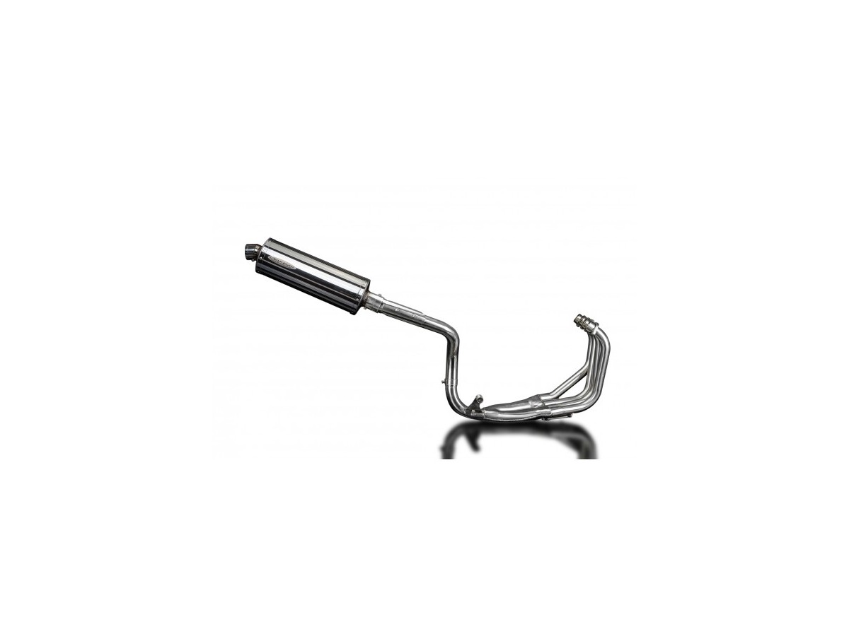 Sistema di scarico completo per Honda CB600F Hornet 1998-02 350mm Stainless Ovale Silenziatore