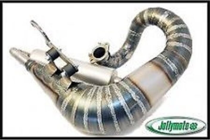 Exhaust Expansion Chamber Pipe Lambretta Mugello 186 Jollymoto With Aluminum Silencer