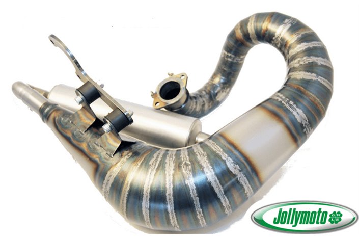 Exhaust Expansion Chamber Pipe Lambretta Expansion Cylinder 220 Rb Jollymoto With Aluminum Silencer