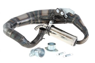 Schalldämpfer Auspuff Jl Exhausts Krp3-Ricci Original Transparent Lambretta