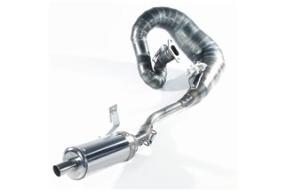 Schalldämpfer Auspuff Jl Exhausts Krp4-Race Original Schwarz Lambretta