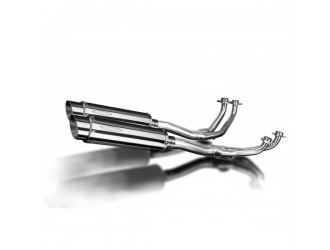 Sistema di scarico completo per Honda Gl1100 Goldwing 80-83 4-2 350mm Stainless Tondo Bsau Sl10