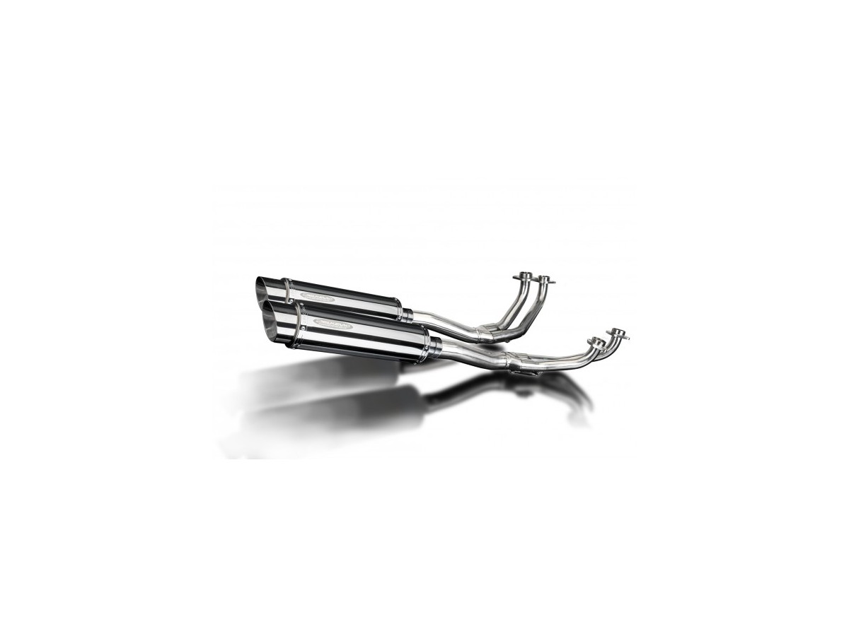 Sistema di scarico completo per Honda Gl1100 Goldwing 80-83 4-2 350mm Stainless Tondo Bsau Sl10