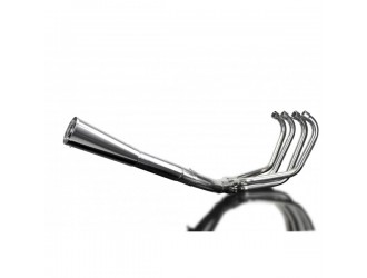 Sistema di scarico completo per Honda Cb750K Sohc 1969-1976 Full 4-1 Stainless Steel Classic Megaphone