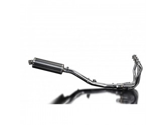 Sistema di scarico completo per Kawasaki Versys 1000 10-14 Full 4-1 350mm Carbon Ovale Bsau Silenziatore