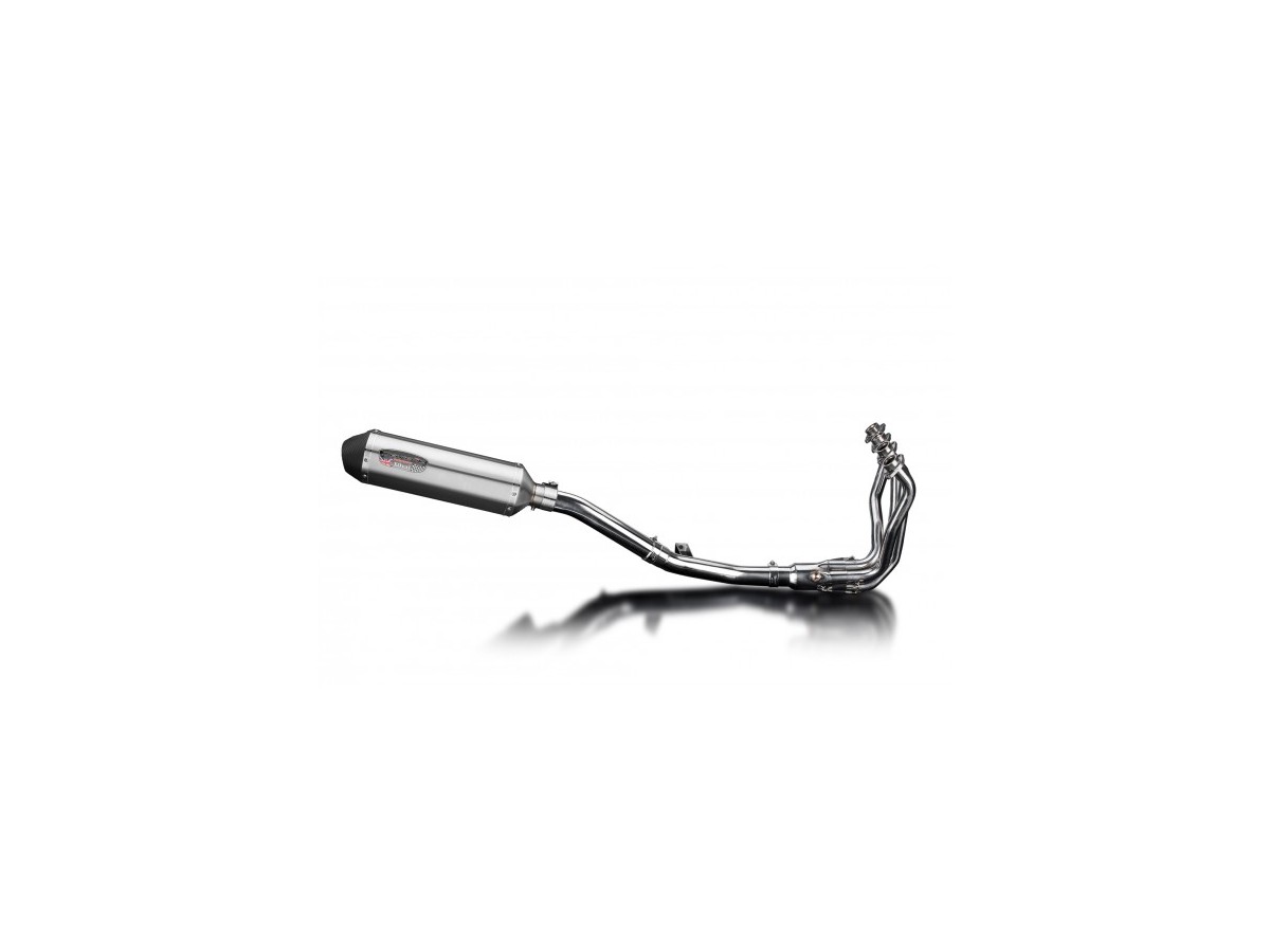 Sistema di scarico completo per Kawasaki 1000 Versys 2010-2014 4-1 343mm X-Ovale Stainless Silenziatore